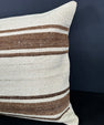Turkish Hemp Pillow Cushion Natural Beige Brown Cushion Cover 20x20 #18172