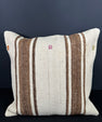 Turkish Hemp Pillow Cushion Natural Beige Brown Cushion Cover 20x20 #18172