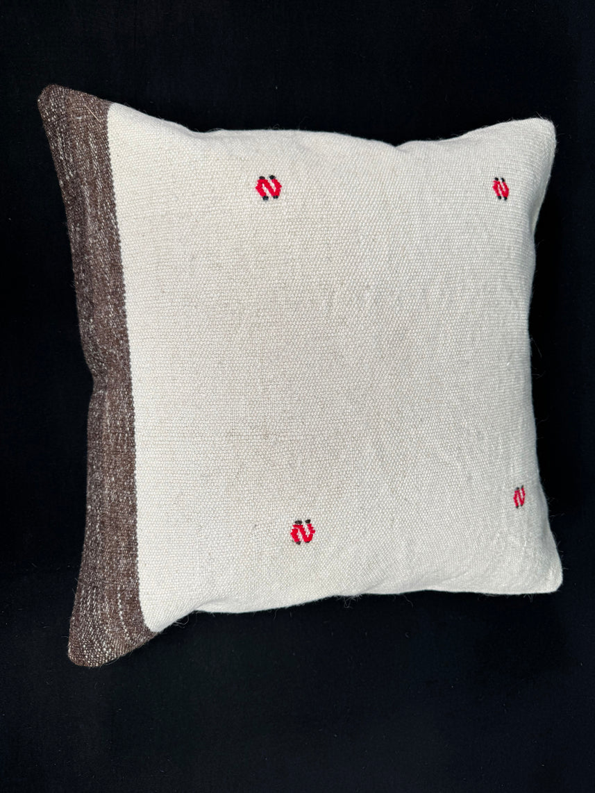 Turkish Hemp Pillow Cushion Natural Beige Brown Cushion Cover 20x20 #18170