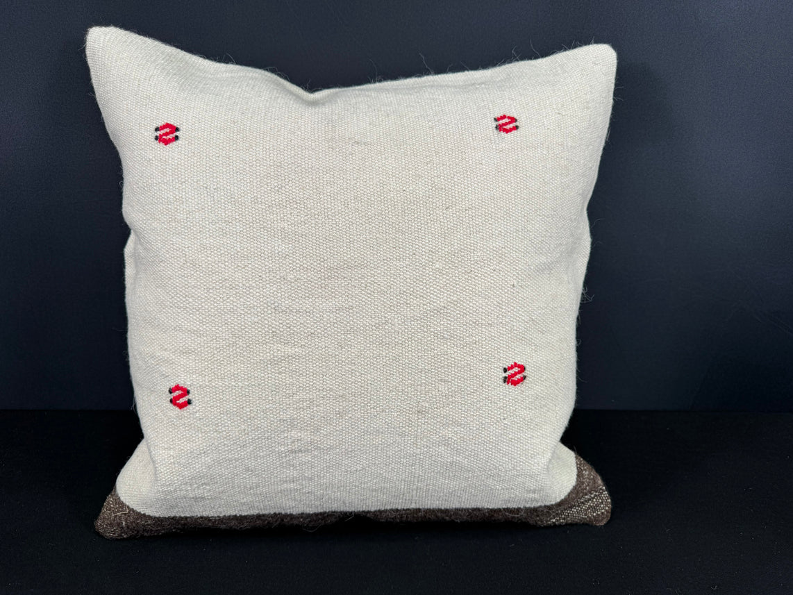 Turkish Hemp Pillow Cushion Natural Beige Brown Cushion Cover 20x20 #18170