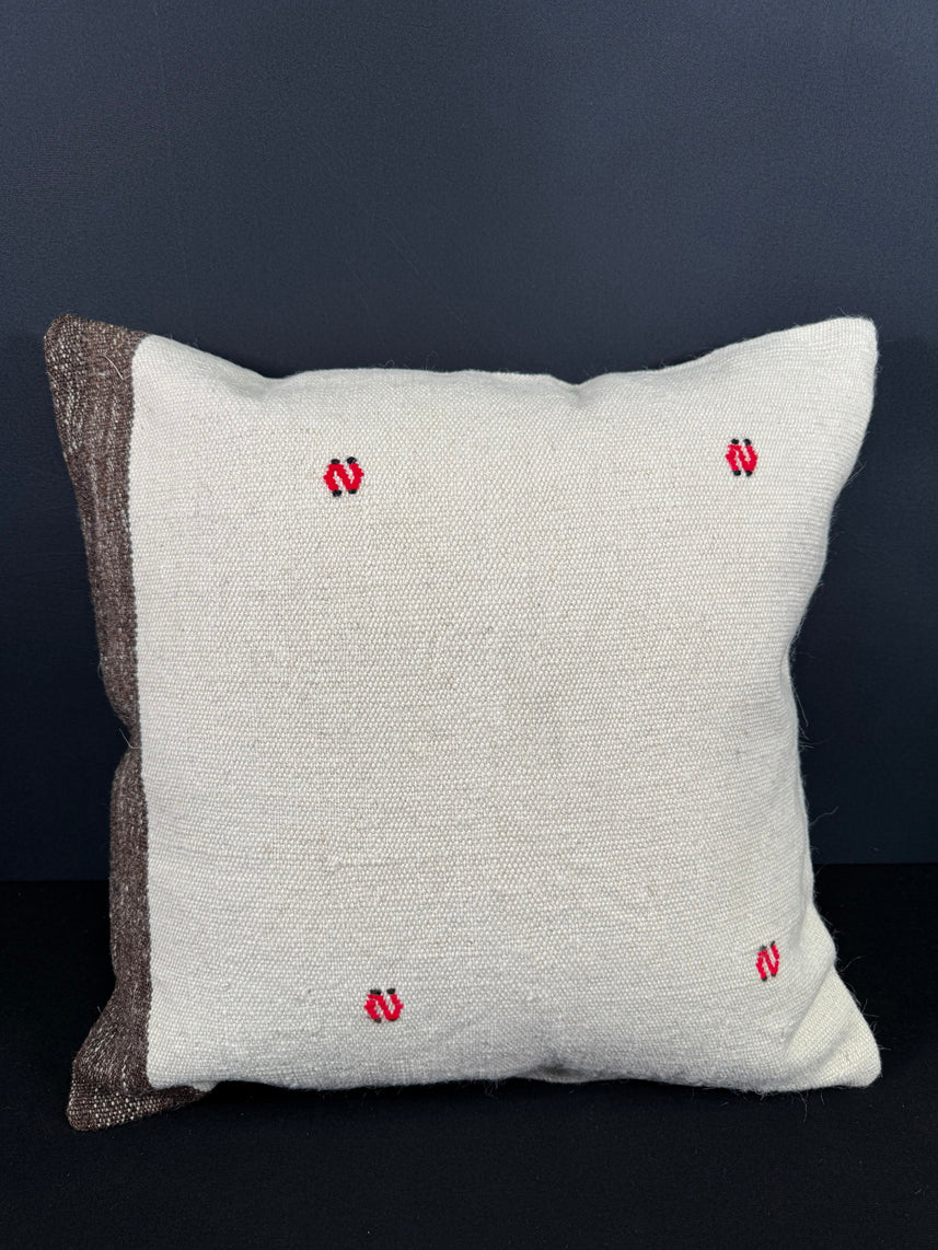 Turkish Hemp Pillow Cushion Natural Beige Brown Cushion Cover 20x20 #18170