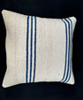 Turkish Hemp Pillow Cushion Natural Beige Blue Cushion Cover 20x20 #18163