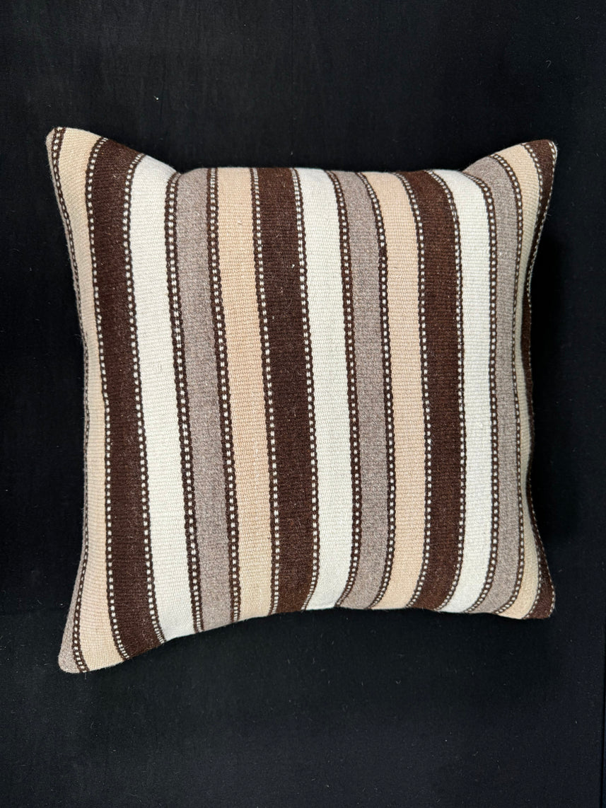 Turkish Hemp Pillow Cushion Natural Beige Brown Cushion Cover 20x20 #18178