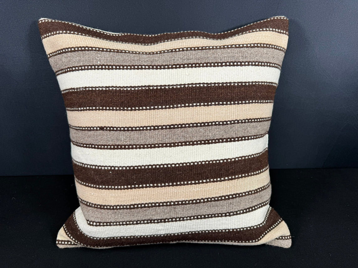 Turkish Hemp Pillow Cushion Natural Beige Brown Cushion Cover 20x20 #18178