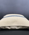 Turkish Hemp Pillow Cushion Natural Beige Blue Cushion Cover 20x20 #18171