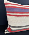 Turkish Hemp Pillow Cushion Natural Beige Red Cushion Cover 20x20 #18152