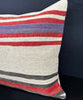 Turkish Hemp Pillow Cushion Natural Beige Red Cushion Cover 20x20 #18152