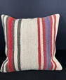 Turkish Hemp Pillow Cushion Natural Beige Red Cushion Cover 20x20 #18152