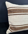 Turkish Hemp Pillow Cushion Natural Beige Brown Cushion Cover 20x20 #18184