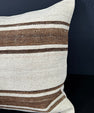 Turkish Hemp Pillow Cushion Natural Beige Brown Cushion Cover 20x20 #18184