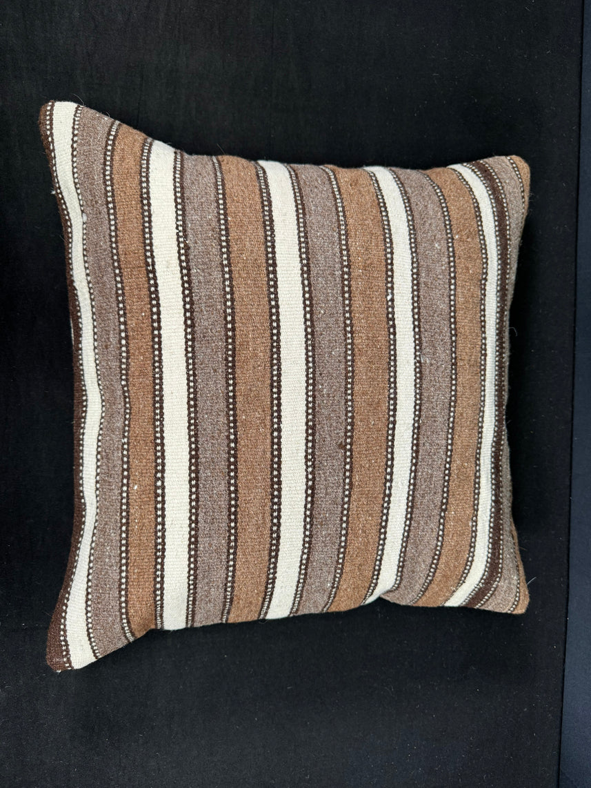 Turkish Hemp Pillow Cushion Natural Beige Brown Cushion Cover 20x20 #18193