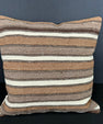 Turkish Hemp Pillow Cushion Natural Beige Brown Cushion Cover 20x20 #18193