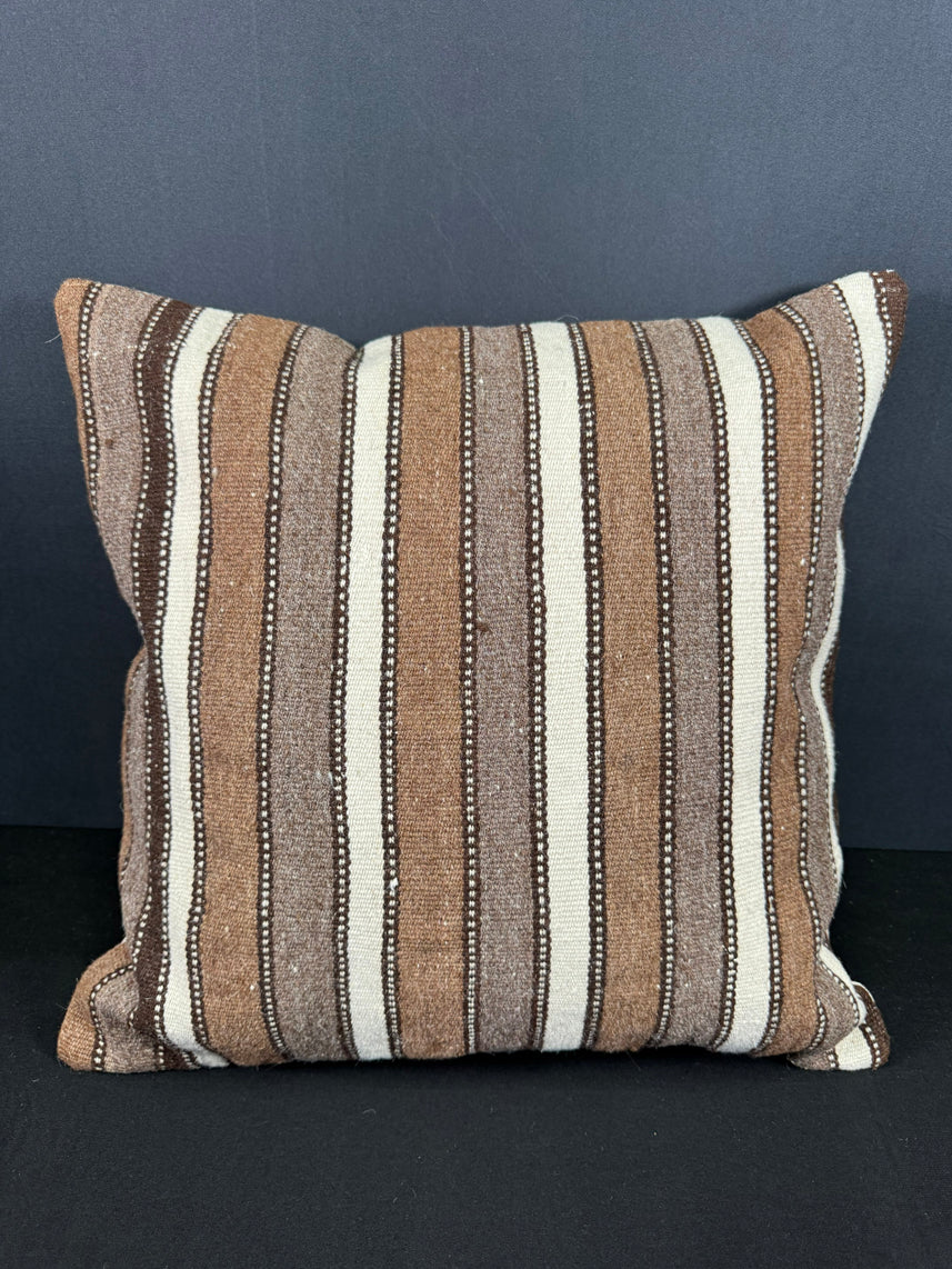 Turkish Hemp Pillow Cushion Natural Beige Brown Cushion Cover 20x20 #18193