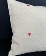 Turkish Hemp Pillow Cushion Natural Beige Red Cushion Cover 20x20 #18173