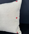 Turkish Hemp Pillow Cushion Natural Beige Red Cushion Cover 20x20 #18173