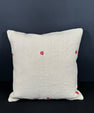 Turkish Hemp Pillow Cushion Natural Beige Red Cushion Cover 20x20 #18173
