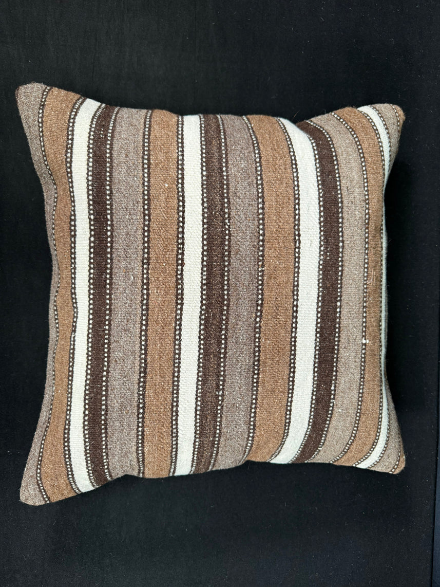 Turkish Hemp Pillow Cushion Natural Beige Brown Cushion Cover 20x20 #18190