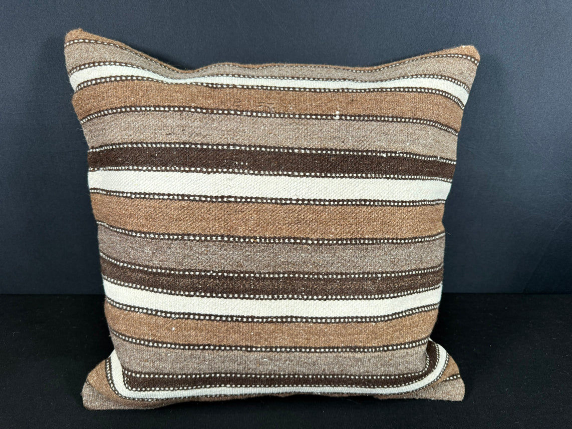 Turkish Hemp Pillow Cushion Natural Beige Brown Cushion Cover 20x20 #18190