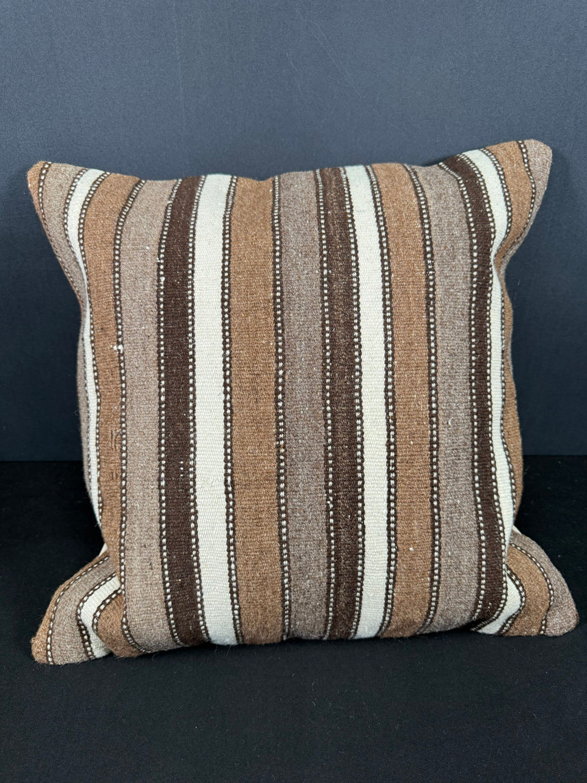Turkish Hemp Pillow Cushion Natural Beige Brown Cushion Cover 20x20 #18190