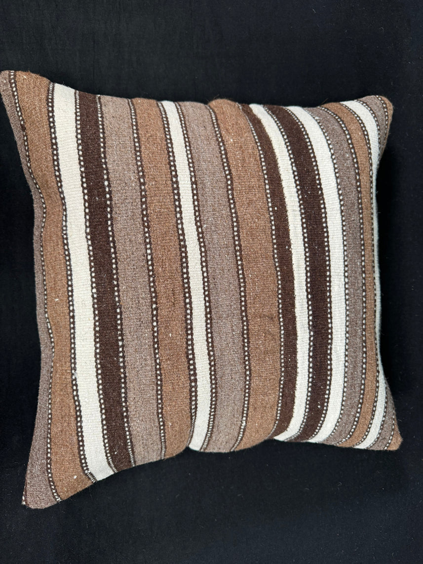 Turkish Hemp Pillow Cushion Natural Beige Brown Cushion Cover 20x20 #18188