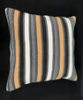 Turkish Hemp Pillow Cushion Natural Beige Black Cushion Cover 20x20 #18169