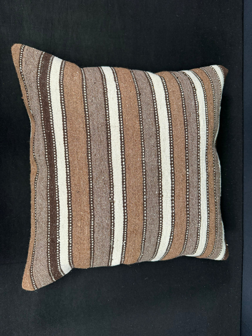 Turkish Hemp Pillow Cushion Natural Beige Brown Cushion Cover 20x20 #18145