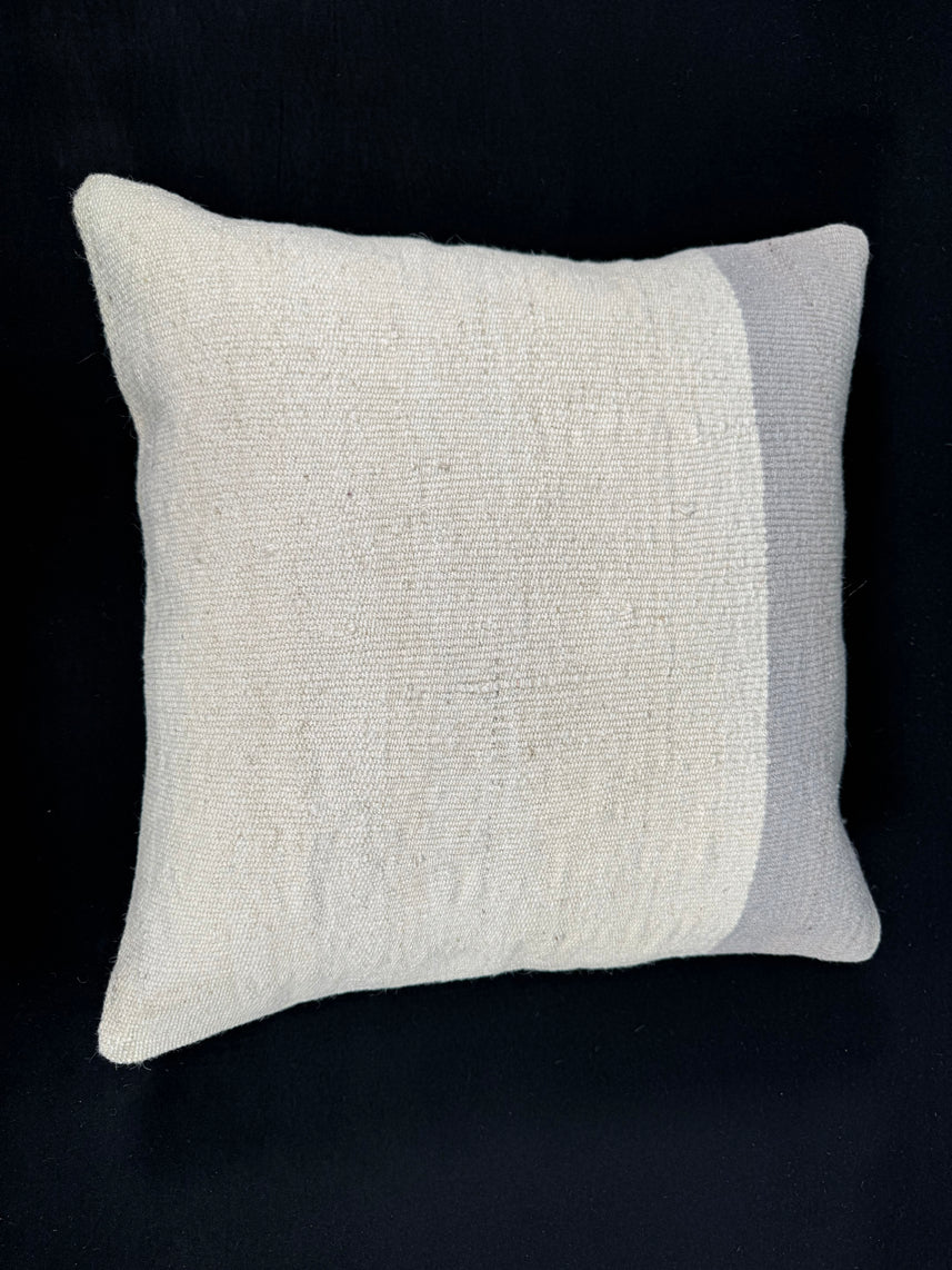 Turkish Hemp Pillow Cushion Natural Beige SkyBlue Cushion Cover 20x20 #18150