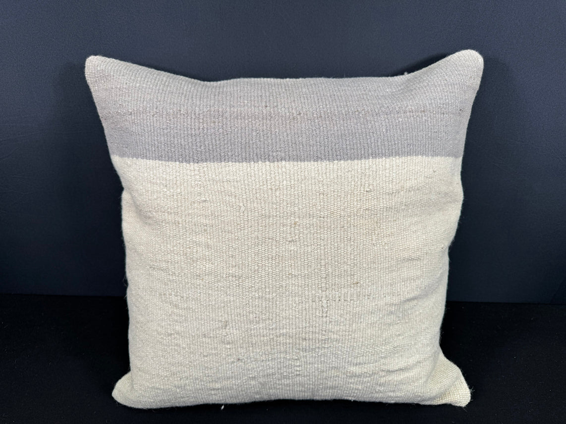 Turkish Hemp Pillow Cushion Natural Beige SkyBlue Cushion Cover 20x20 #18150