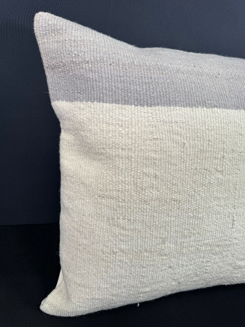 Turkish Hemp Pillow Cushion Natural Beige SkyBlue Cushion Cover 20x20 #18150
