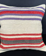 Turkish Hemp Pillow Cushion Natural Beige Red Cushion Cover 20x20 #18151