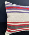 Turkish Hemp Pillow Cushion Natural Beige Red Cushion Cover 20x20 #18151