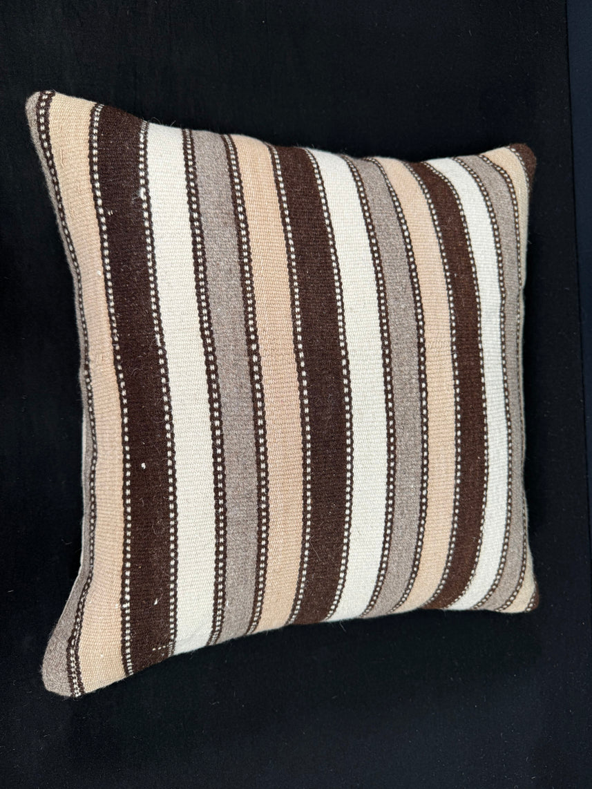 Turkish Hemp Pillow Cushion Natural Beige Brown Cushion Cover 20x20 #18142