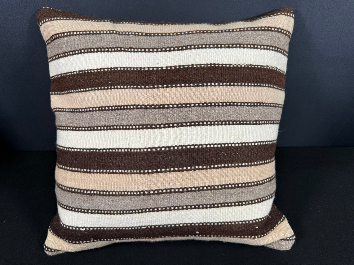 Turkish Hemp Pillow Cushion Natural Beige Brown Cushion Cover 20x20 #18142