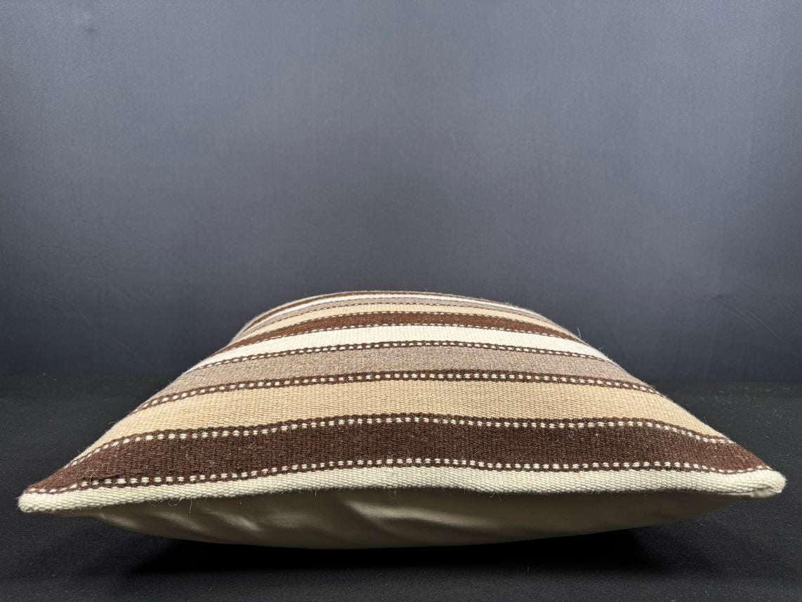 Turkish Hemp Pillow Cushion Natural Beige Brown Cushion Cover 20x20 #18161