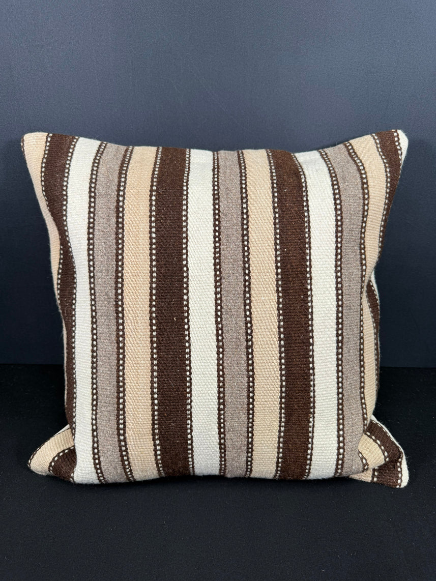 Turkish Hemp Pillow Cushion Natural Beige Brown Cushion Cover 20x20 #18161