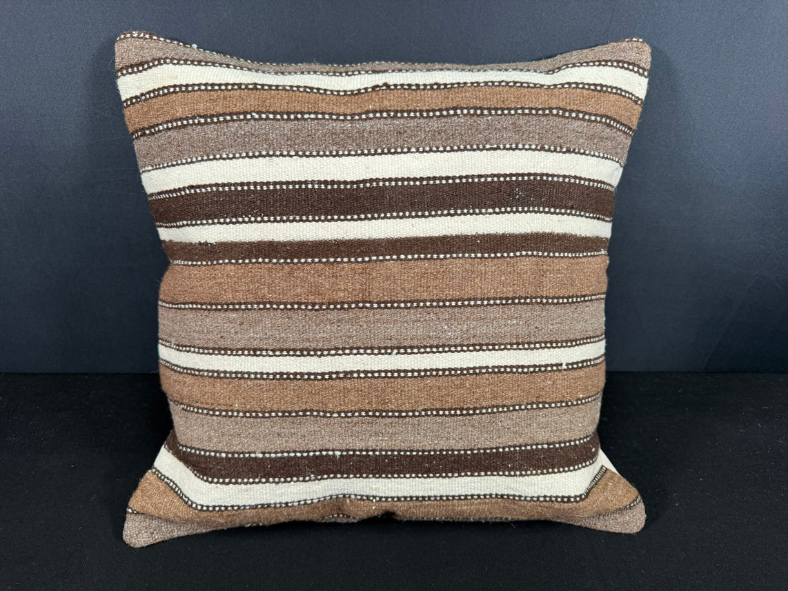 Turkish Hemp Pillow Cushion Natural Beige Brown Cushion Cover 20x20 #18144