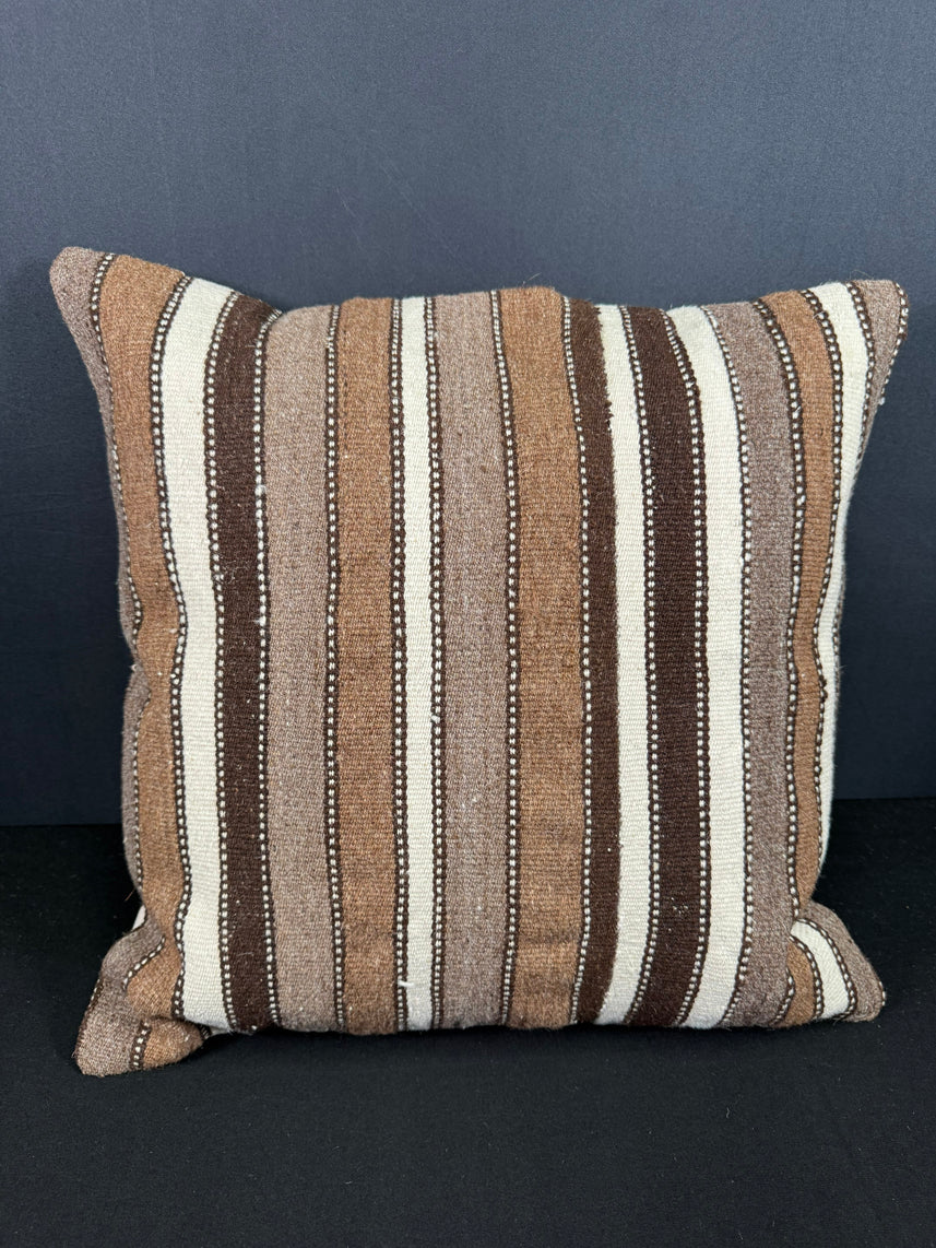 Turkish Hemp Pillow Cushion Natural Beige Brown Cushion Cover 20x20 #18144