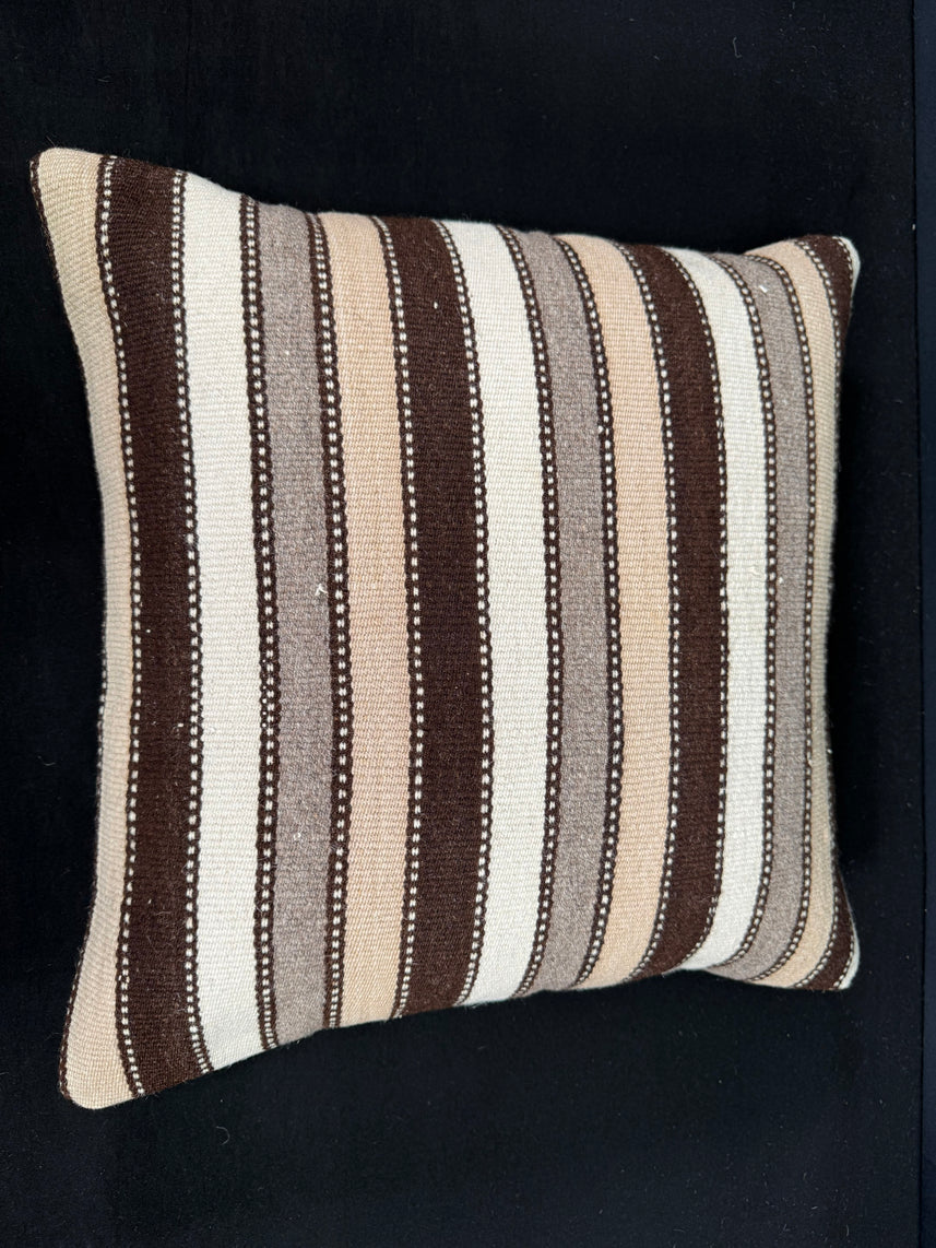 Turkish Hemp Pillow Cushion Natural Beige Brown Cushion Cover 20x20 #18159