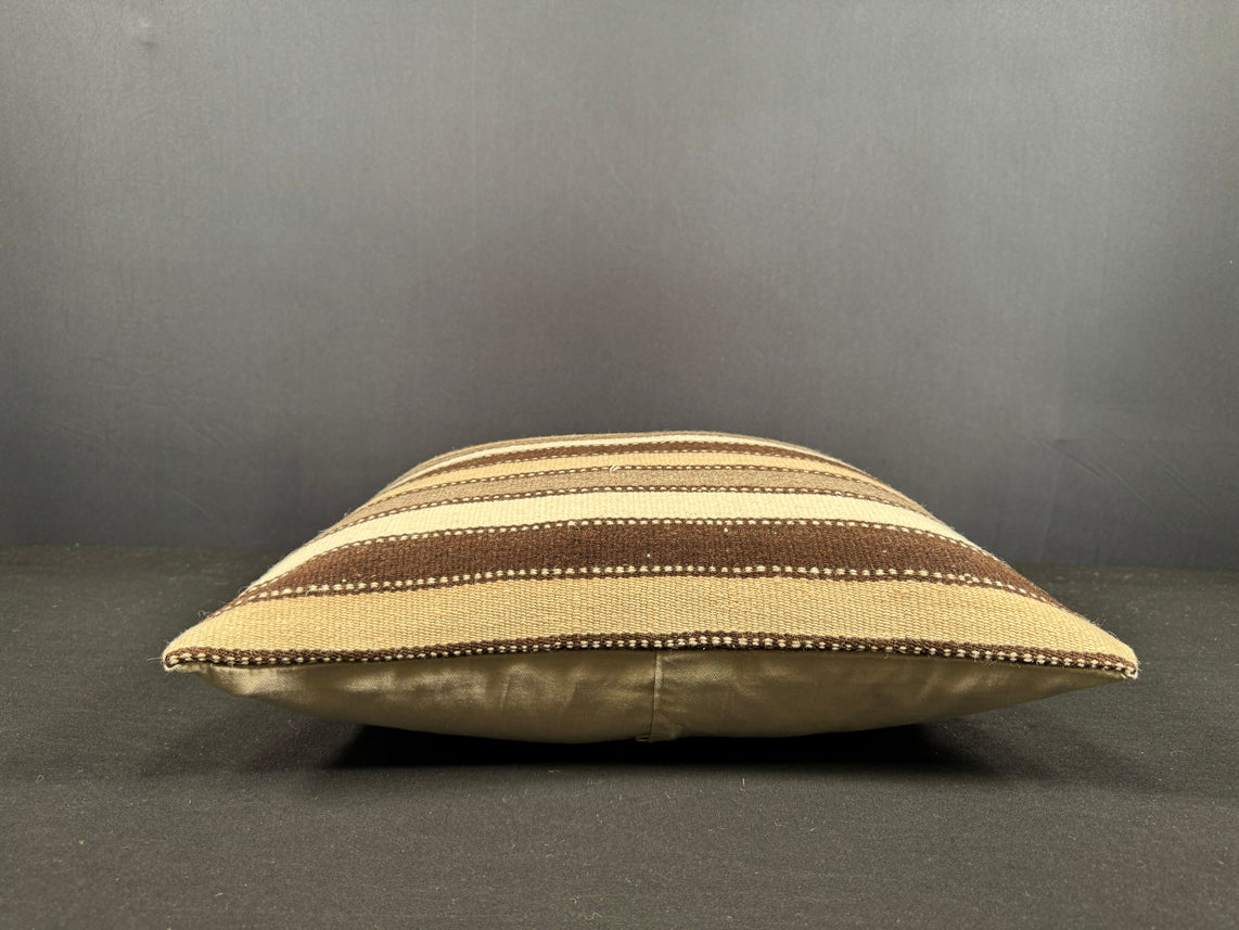 Turkish Hemp Pillow Cushion Natural Beige Brown Cushion Cover 20x20 #18159