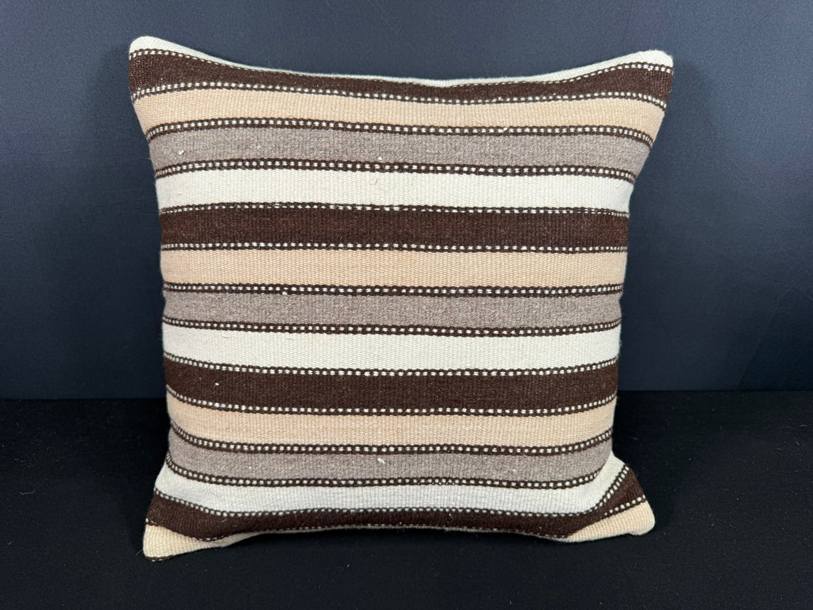 Turkish Hemp Pillow Cushion Natural Beige Brown Cushion Cover 20x20 #18159