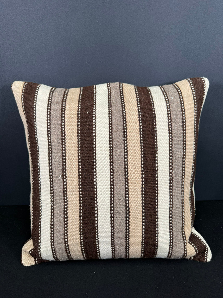 Turkish Hemp Pillow Cushion Natural Beige Brown Cushion Cover 20x20 #18159