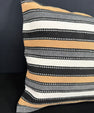 Turkish Hemp Pillow Cushion Natural Beige Black Cushion Cover 20x20 #18143