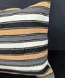 Turkish Hemp Pillow Cushion Natural Beige Black Cushion Cover 20x20 #18143