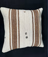 Turkish Hemp Pillow Cushion Natural Beige Brown Cushion Cover 20x20 #18154