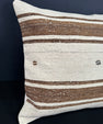 Turkish Hemp Pillow Cushion Natural Beige Brown Cushion Cover 20x20 #18154