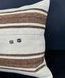 Turkish Hemp Pillow Cushion Natural Beige Brown Cushion Cover 20x20 #18154