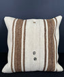 Turkish Hemp Pillow Cushion Natural Beige Brown Cushion Cover 20x20 #18154