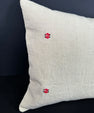 Turkish Hemp Pillow Cushion Natural Beige Red Cushion Cover 20x20 #18177