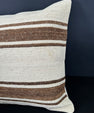 Turkish Hemp Pillow Cushion Natural Beige Brown Cushion Cover 20x20 #18155