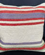 Turkish Hemp Pillow Cushion Natural Beige Red Cushion Cover 20x20 #18153